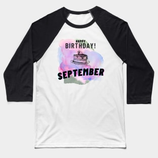 Birthday September # 9 Baseball T-Shirt